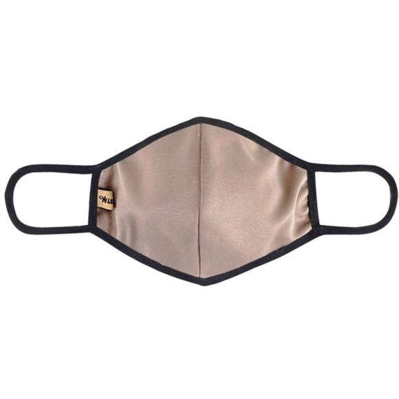 lovenushuz Accessories - New! Filter Pocket! Mocha Cotton Lined Face Mask